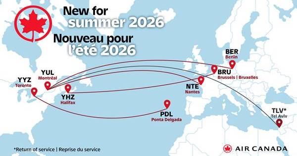 **Air Canada Charts New Course to Europe: Berlin, Nantes, Ponta Delgada & Brussels Join the Fleet**