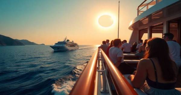 **Celestial Voyage: Luxury Expedition to Witness the Mediterranean Solar Eclipse Awaits**